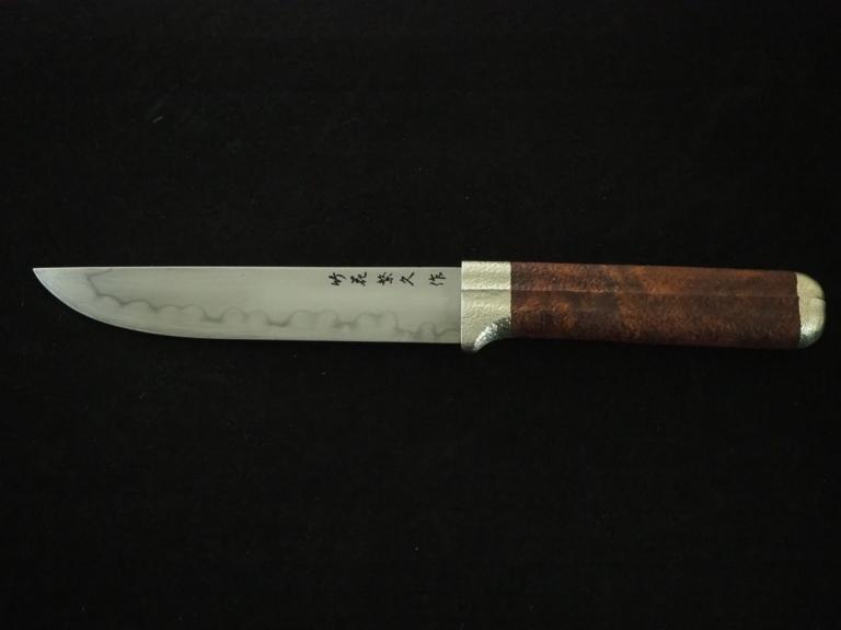Swordsmith・TAKEHANA IKKANSAI Shigehisa Tamahagane Ironwood Handle