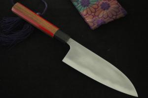 Tamahagane Gyuto-Deba (165mm)by Tou group Prototype⑤ Unwilling (Tatara Self made steel)