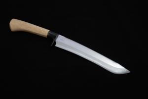 Hunting Knife Shiro-makigari 270mm･Double Bevel Yoshihiko Akitomo