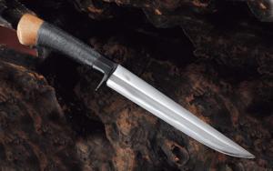 Hunting Knife Yoroi Doshi 210mm・Double Bevel Yoshihiko Akitomo