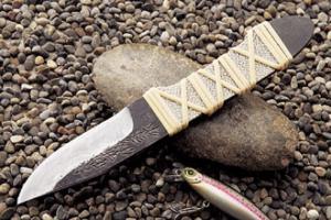 Honjoji 2nd ｢Usunodaira｣Sametuka Mountain stream Knife 75mm･Double Bevel