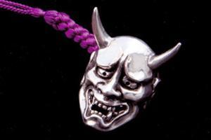 Hidetoshi Nakayama  Netsuke Pendant（Silver Hannya)