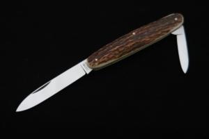 Vintage Moede Solingen 2 Blade Excellent Stag Handle Pocket Knife (1970s)[NEW]