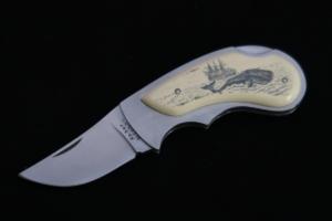 Japan Made KA-BAR Scrimshaw Knife （1999s）