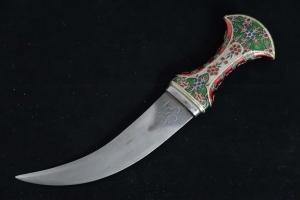 Rare antique Islamic Persian Wootz blade Knife Damascus(1990s)