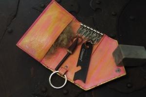 藤(Tou) collabo Vintage BALENCIAGA leather key case remake Fire starter set