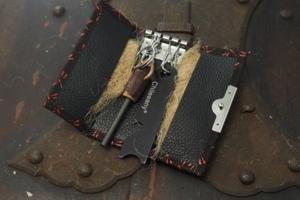 藤(Tou) collabo Inden key case(dragonfly) remake Fire starter set