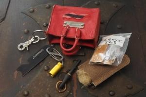 藤(Tou) collabo Vintage BALENCIAGA leather key case remake Fire starter set