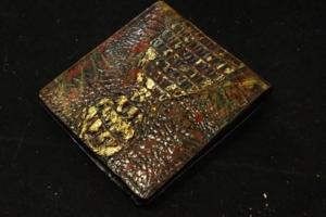 藤コラボ  クロコダイル 二つ折り財布　ファイヤースターター