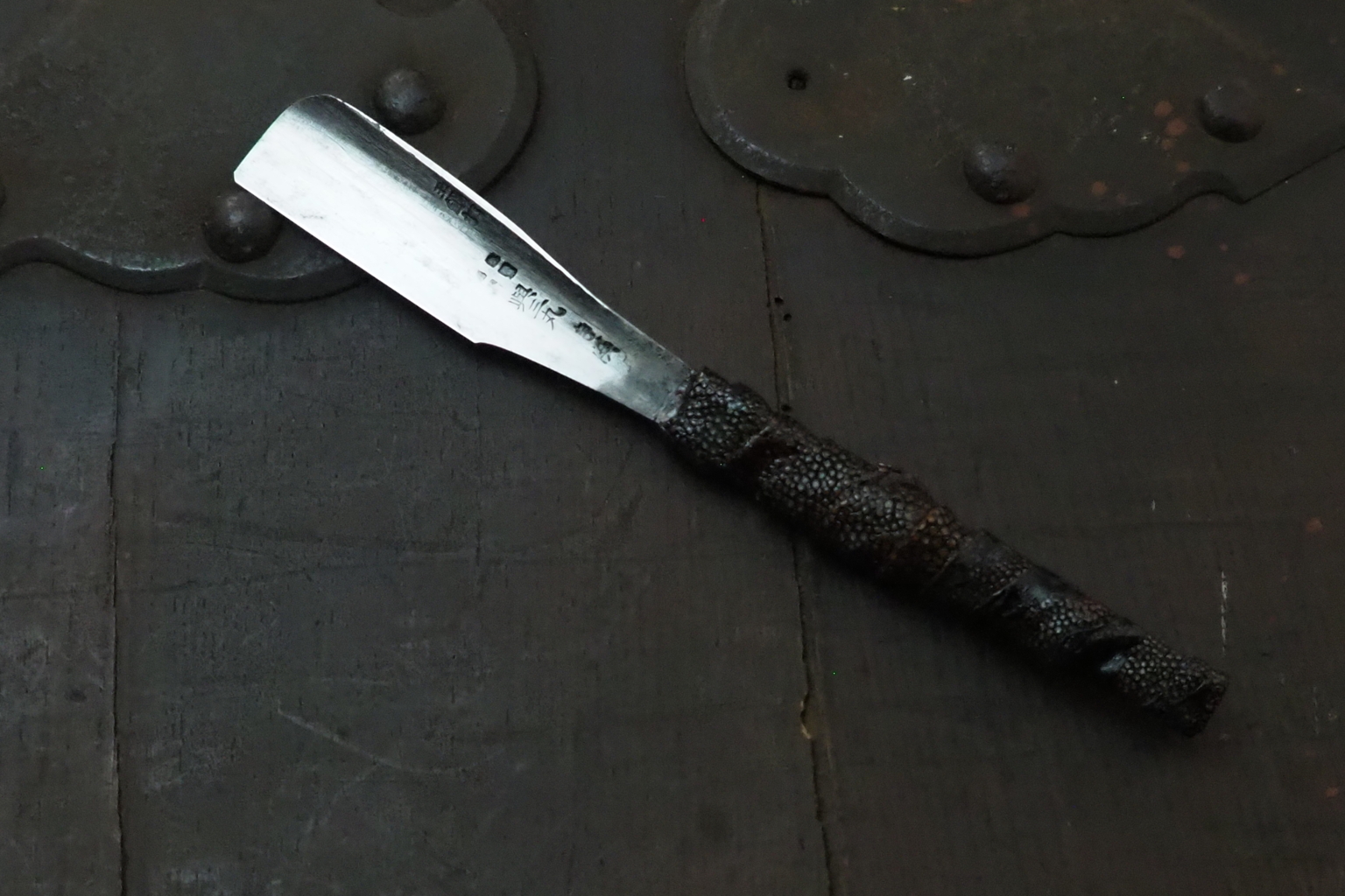 Yama Razor Japan 藤(Tou) collaboration Vintage used Tamahagane Japanese razor 興三丸 ...